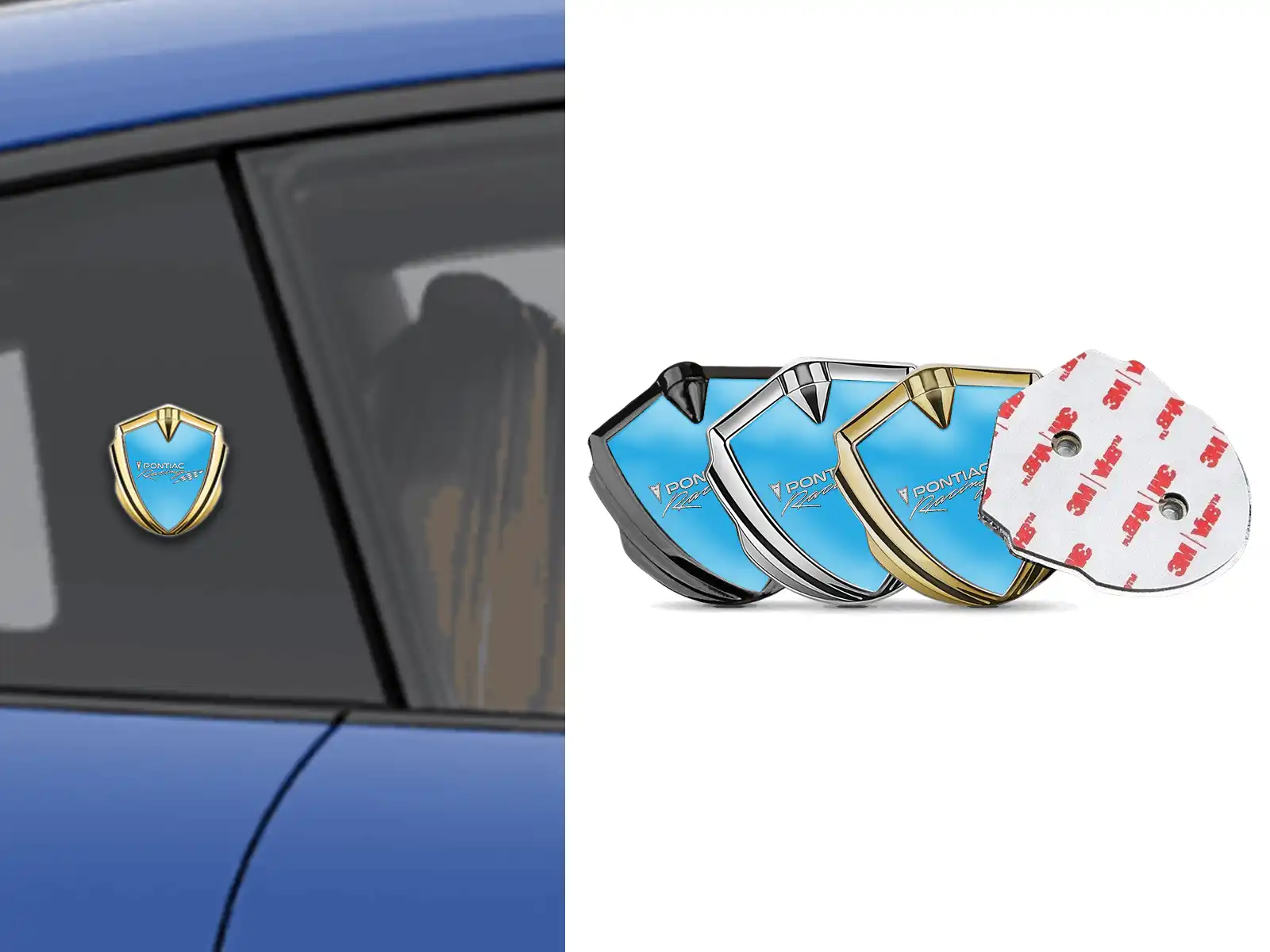Pontiac Emblem Fender Badge Durable Stylish Design